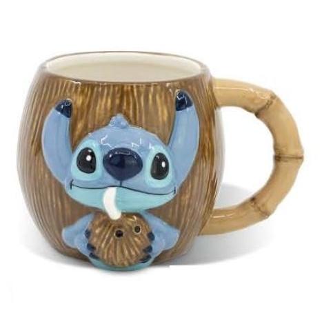 Mug 3D Stitch avec noix de coco 414 ml