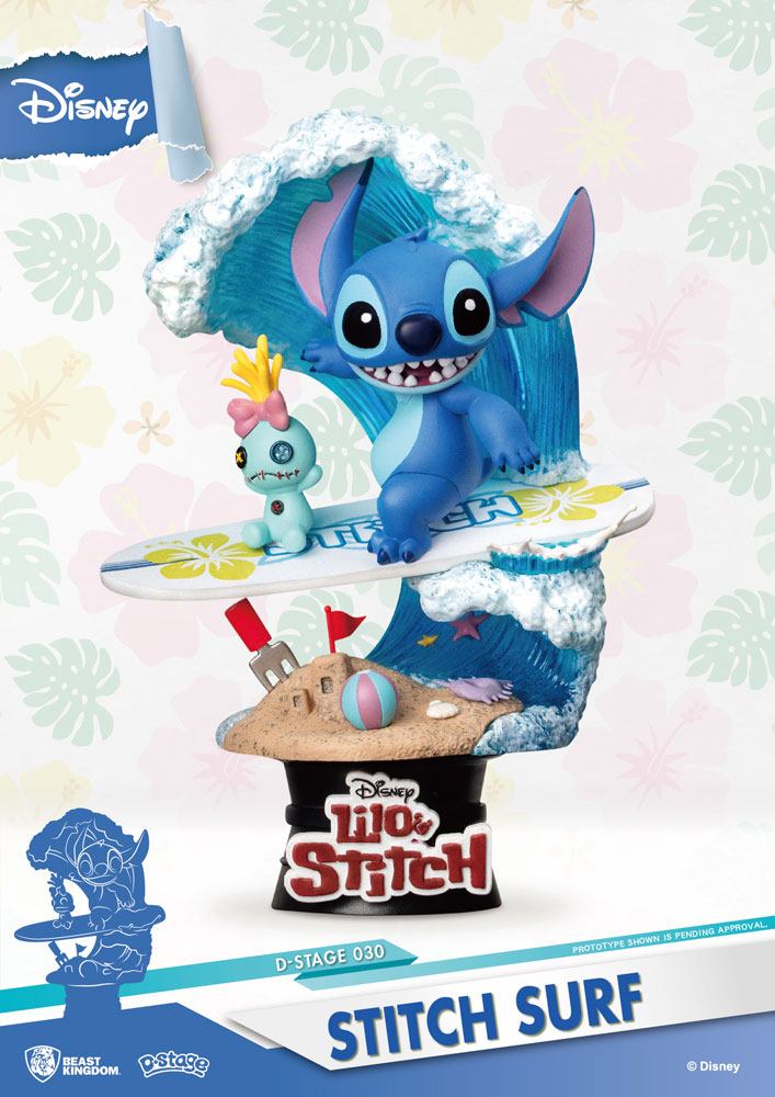 Diorama Stitch Surf D-Stage 15 cm – Lilo & Stitch