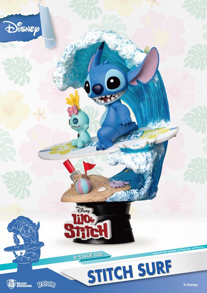Diorama Stitch Surf D-Stage 15 cm – Lilo & Stitch