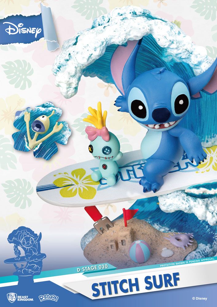 Diorama Stitch Surf D-Stage 15 cm – Lilo & Stitch