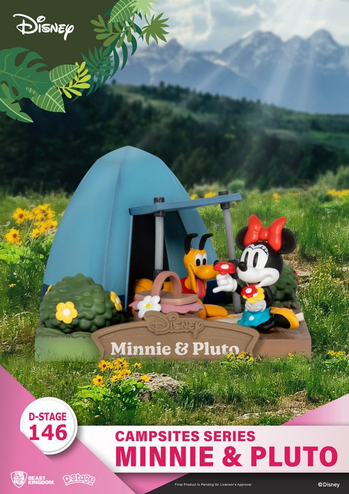 Diorama Minnie et Pluto Campsite D-Stage 10 cm – Beast Kingdom