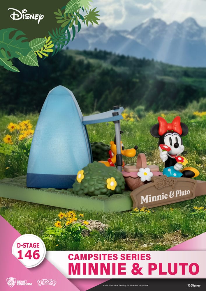 Diorama Minnie et Pluto Campsite D-Stage 10 cm – Beast Kingdom