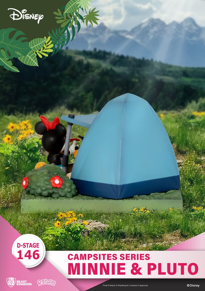 Diorama Minnie et Pluto Campsite D-Stage 10 cm – Beast Kingdom