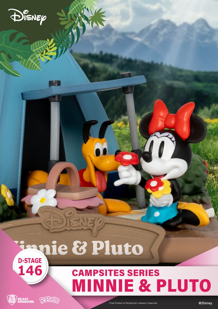 Diorama Minnie et Pluto Campsite D-Stage 10 cm – Beast Kingdom