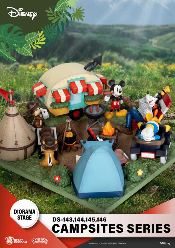 Diorama Minnie et Pluto Campsite D-Stage 10 cm – Beast Kingdom