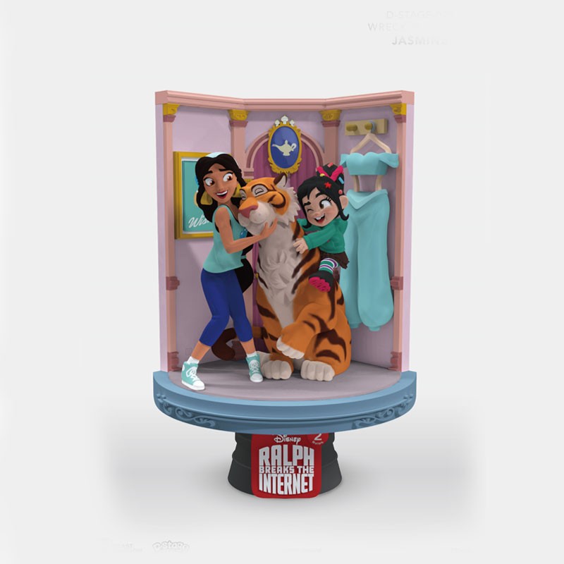 Diorama Jasmine et Vanellope D-Stage 16 cm – Ralph 2.0