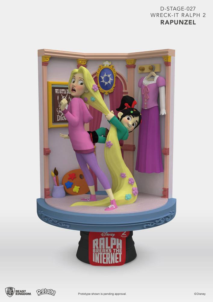 Diorama Raiponce et Vanellope D-Stage – Ralph 2.0