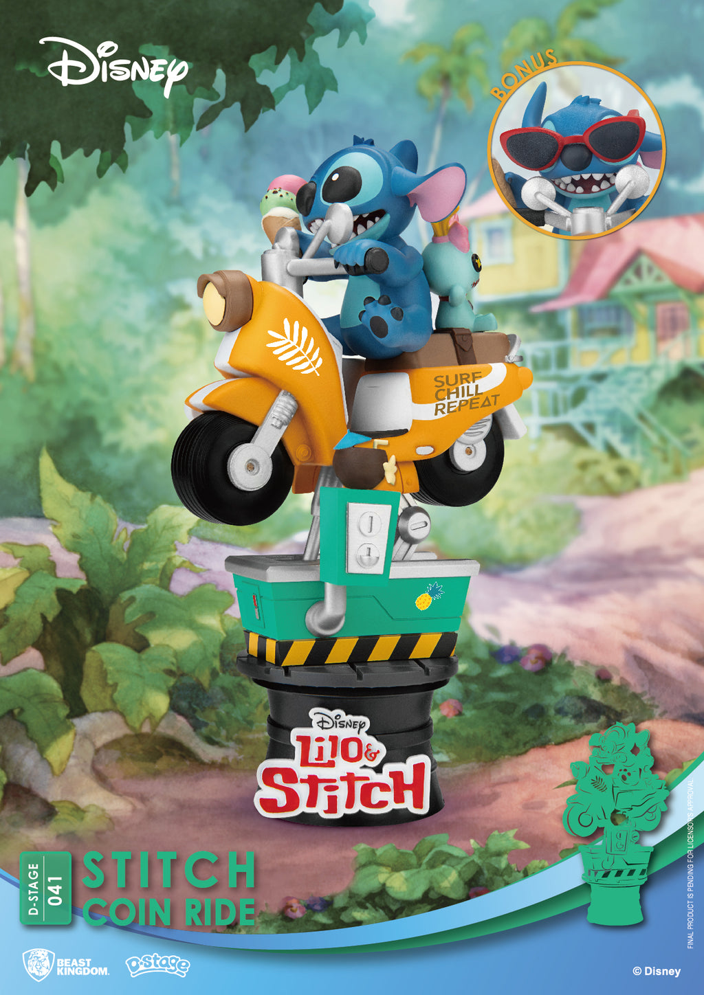 Diorama Stitch Coin Ride D-Stage 15,5 cm – Beast Kingdom