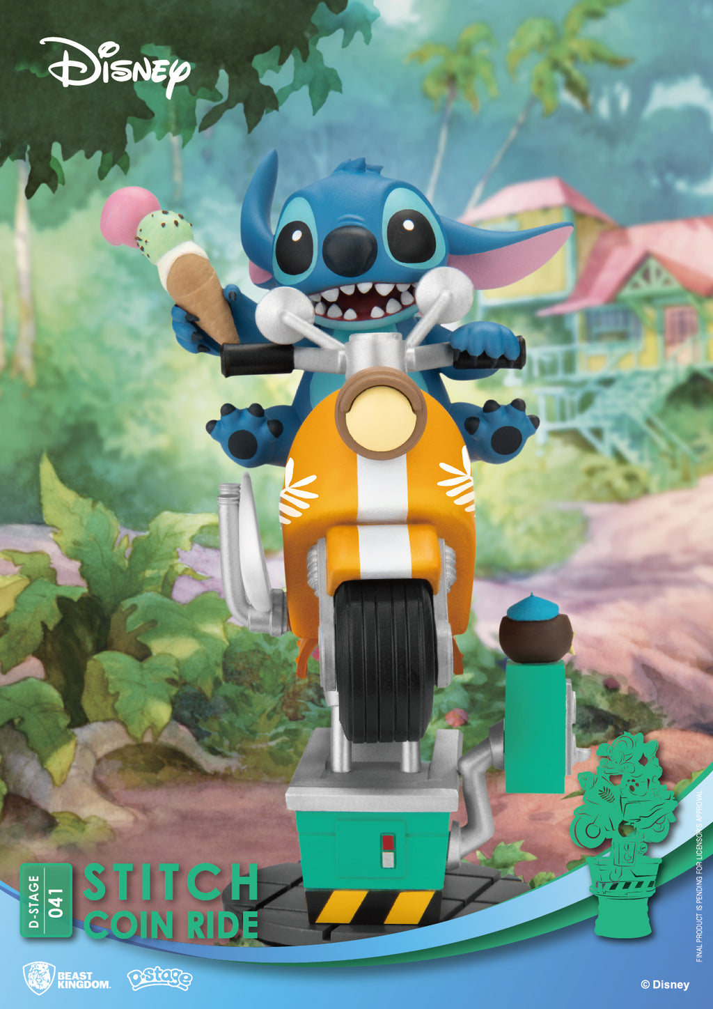 Diorama Stitch Coin Ride avec Scrump