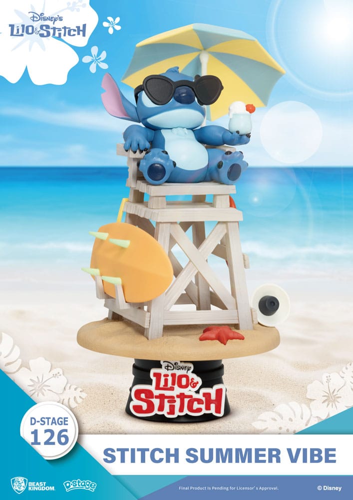 Diorama Stitch Summer Vibe D-Stage 16,4 cm – Beast Kingdom