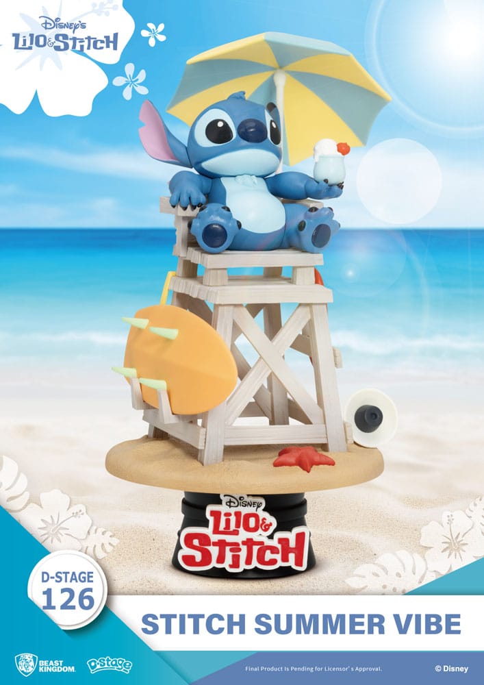 Diorama Stitch Summer Vibe D-Stage 16,4 cm – Beast Kingdom