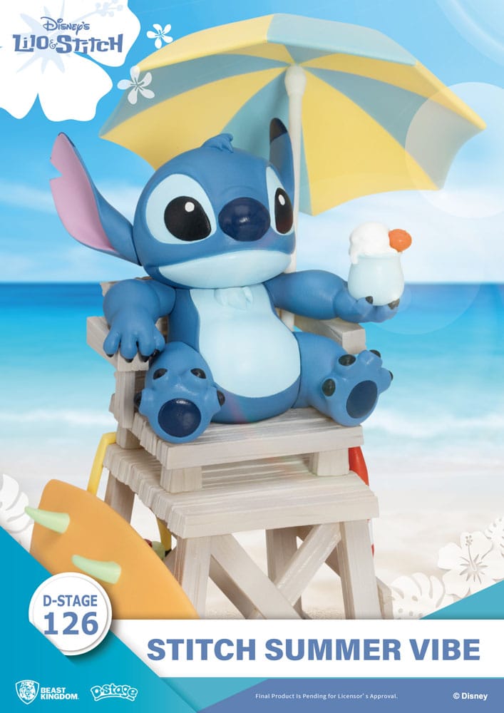 Diorama Stitch Summer Vibe D-Stage 16,4 cm – Beast Kingdom