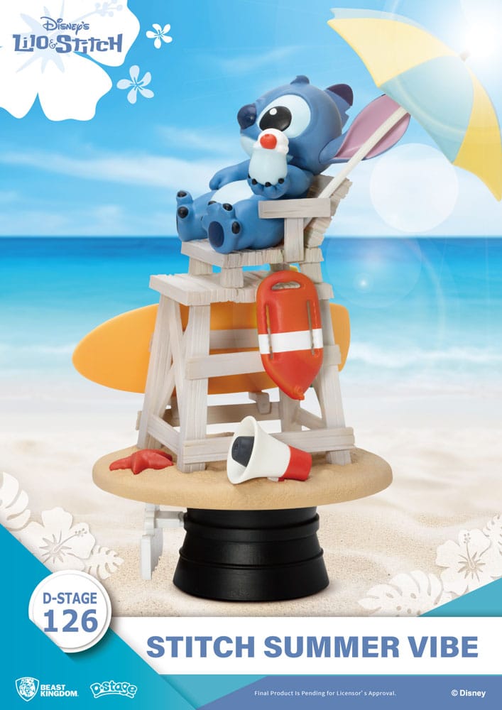 Diorama Stitch Summer Vibe D-Stage 16,4 cm – Beast Kingdom