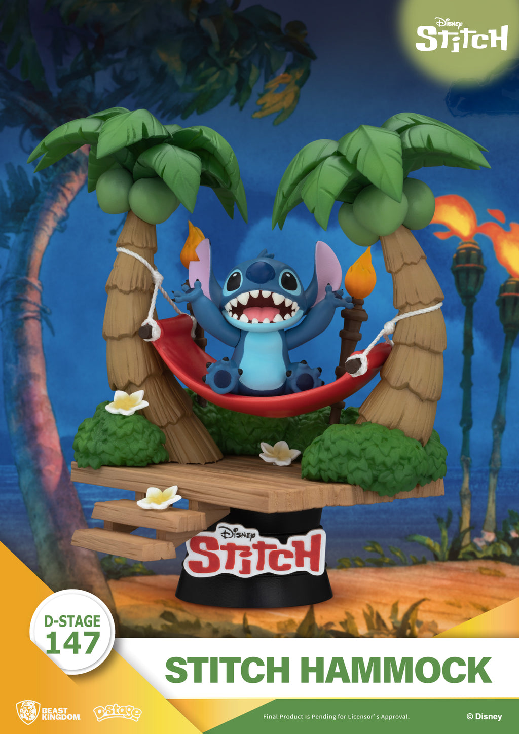 Diorama Stitch Hamac D-Stage 14 cm – Lilo & Stitch