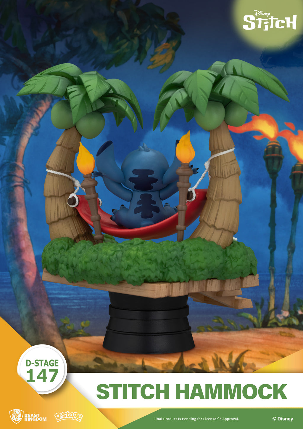 Stitch Hamac D-Stage – détails du décor Lilo & Stitch