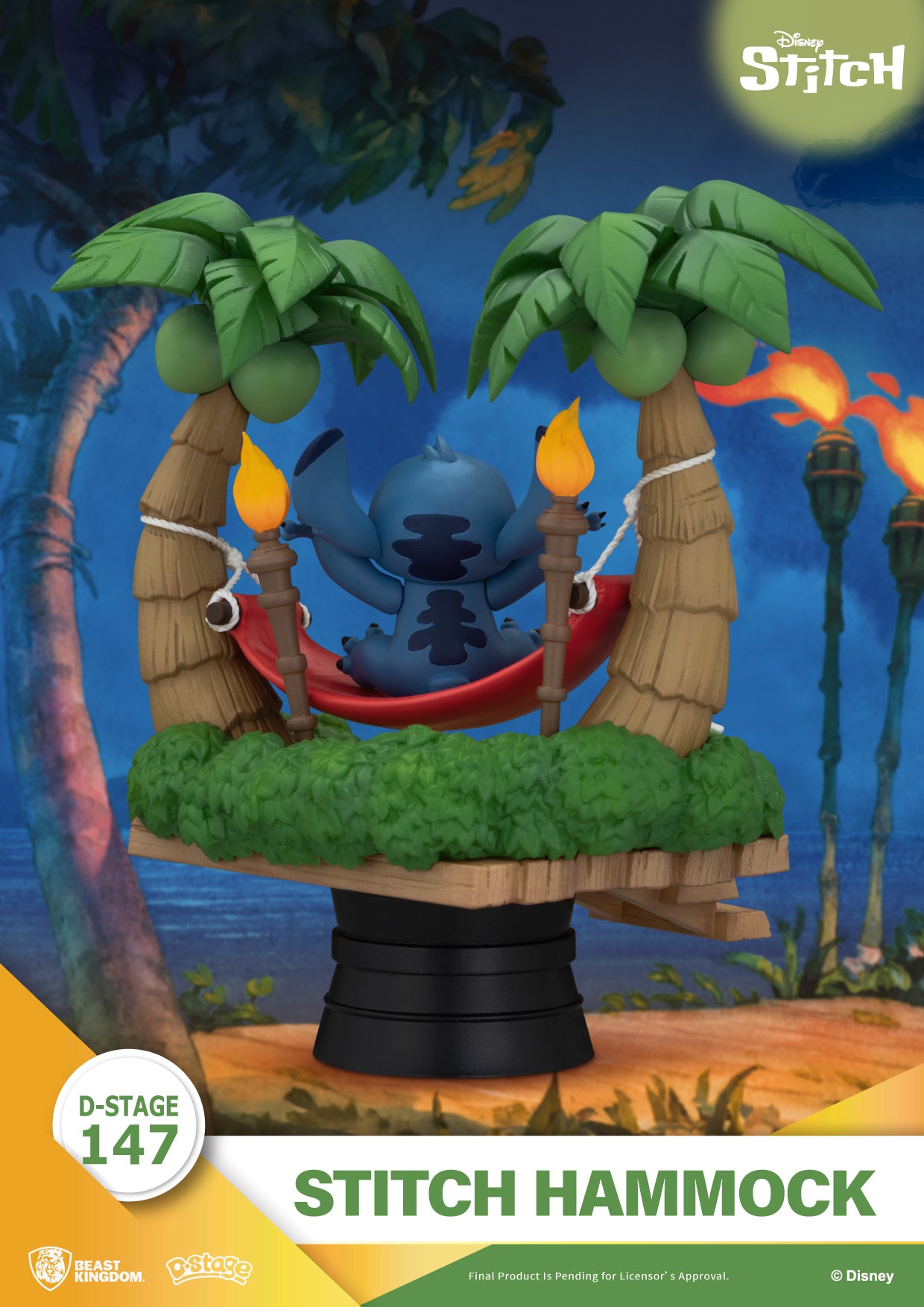 Stitch Hamac D-Stage – détails du décor Lilo & Stitch