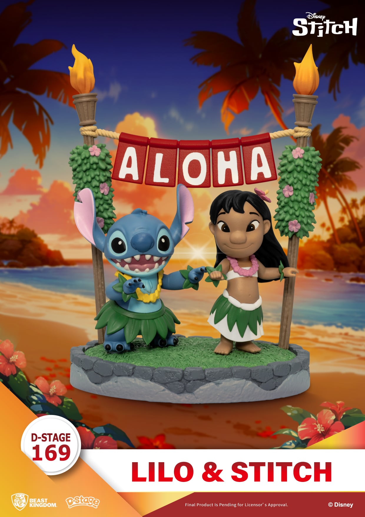 Diorama Stitch et Lilo Aloha D-Stage 13 cm – Disney