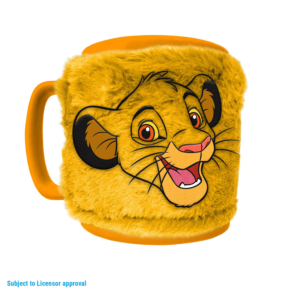 Mug Disney Simba 440 ml avec manchon en peluche – Le Roi Lion