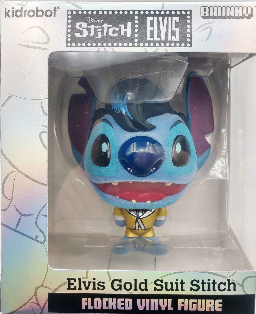 Figurine Stitch Elvis doré Bhunny – vue complémentaire 5