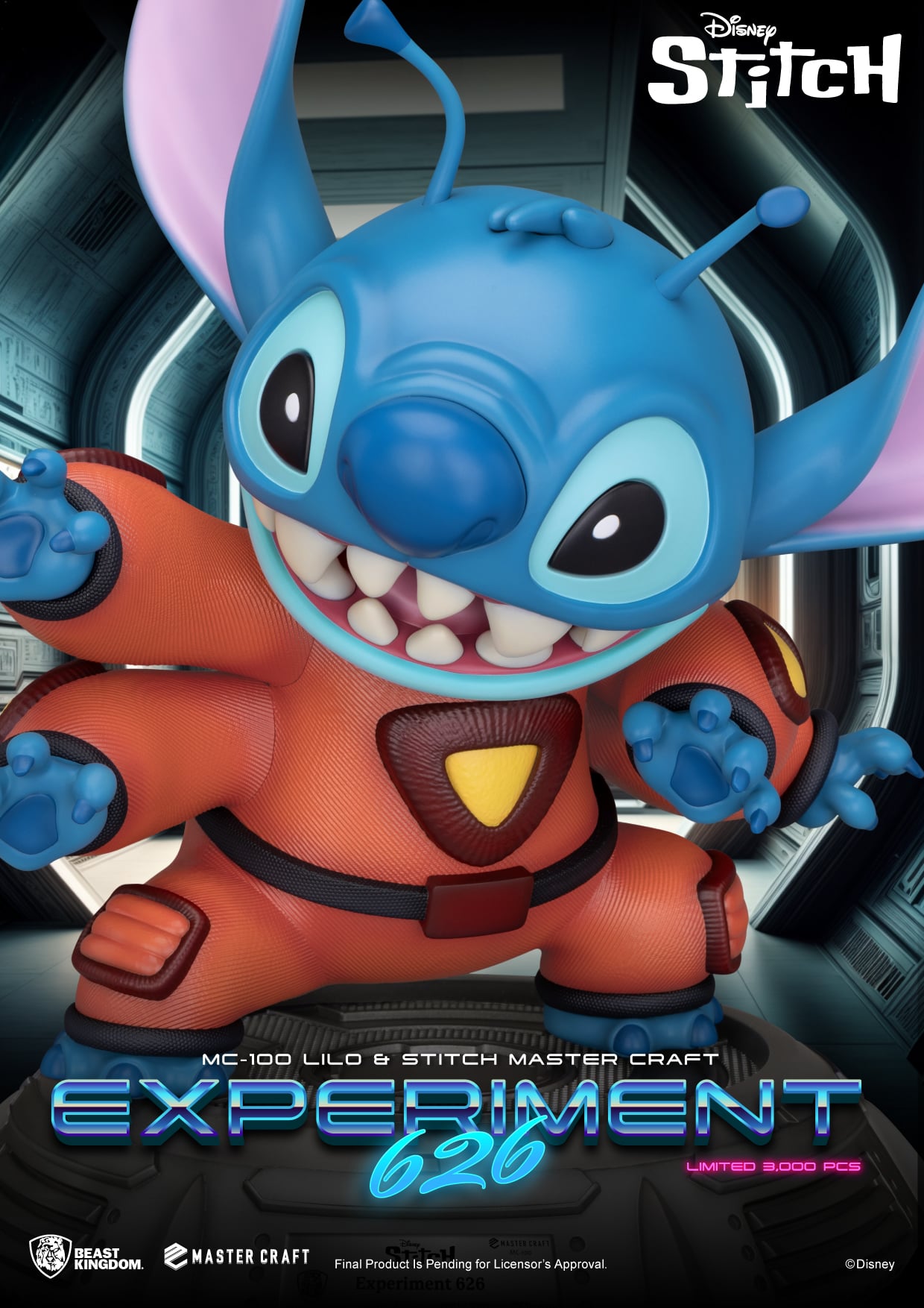 Stitch Expérience 626 s’échappant de sa capsule – Beast Kingdom