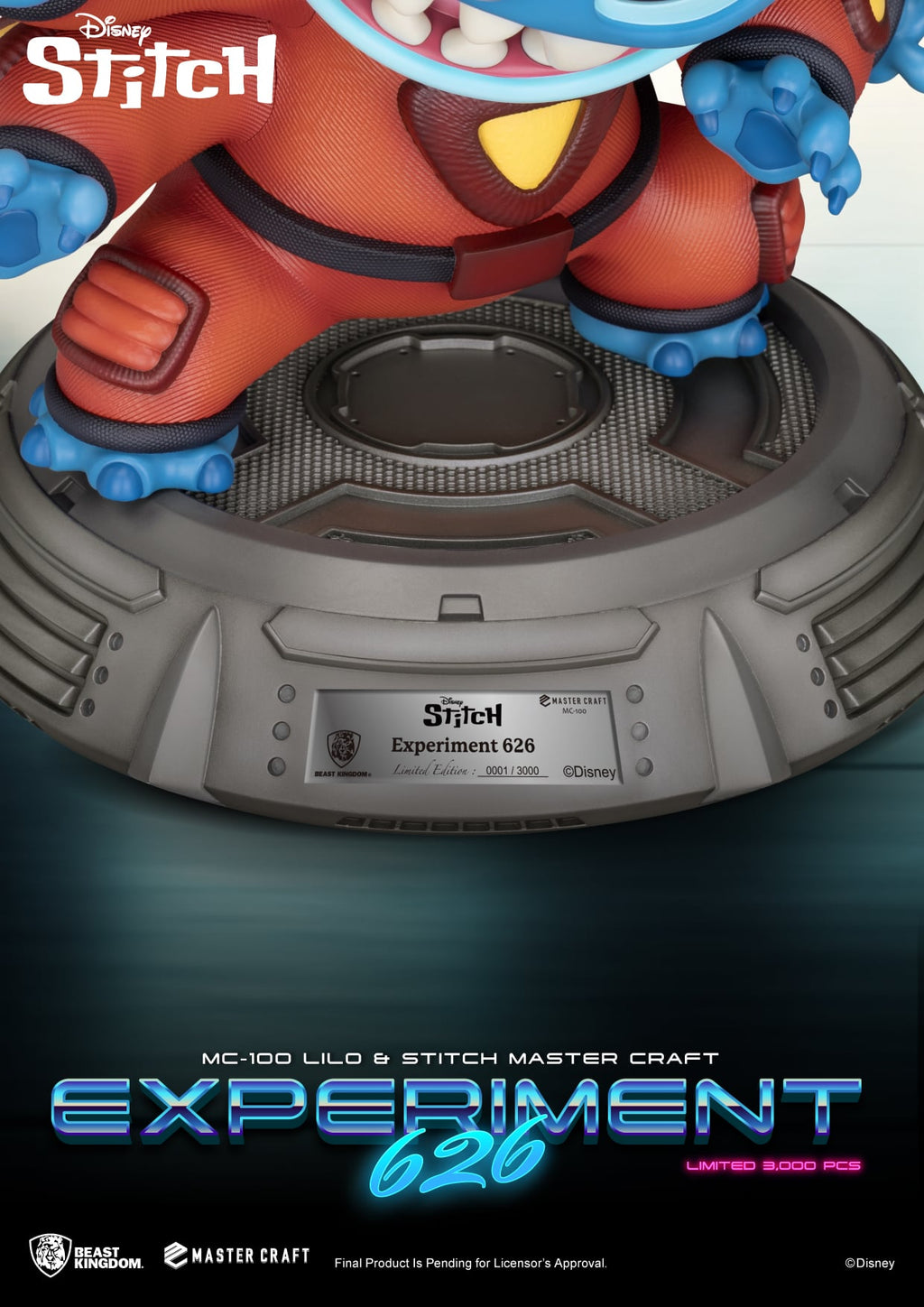 Stitch Expérience 626 sur base capsule – Master Craft MC-100