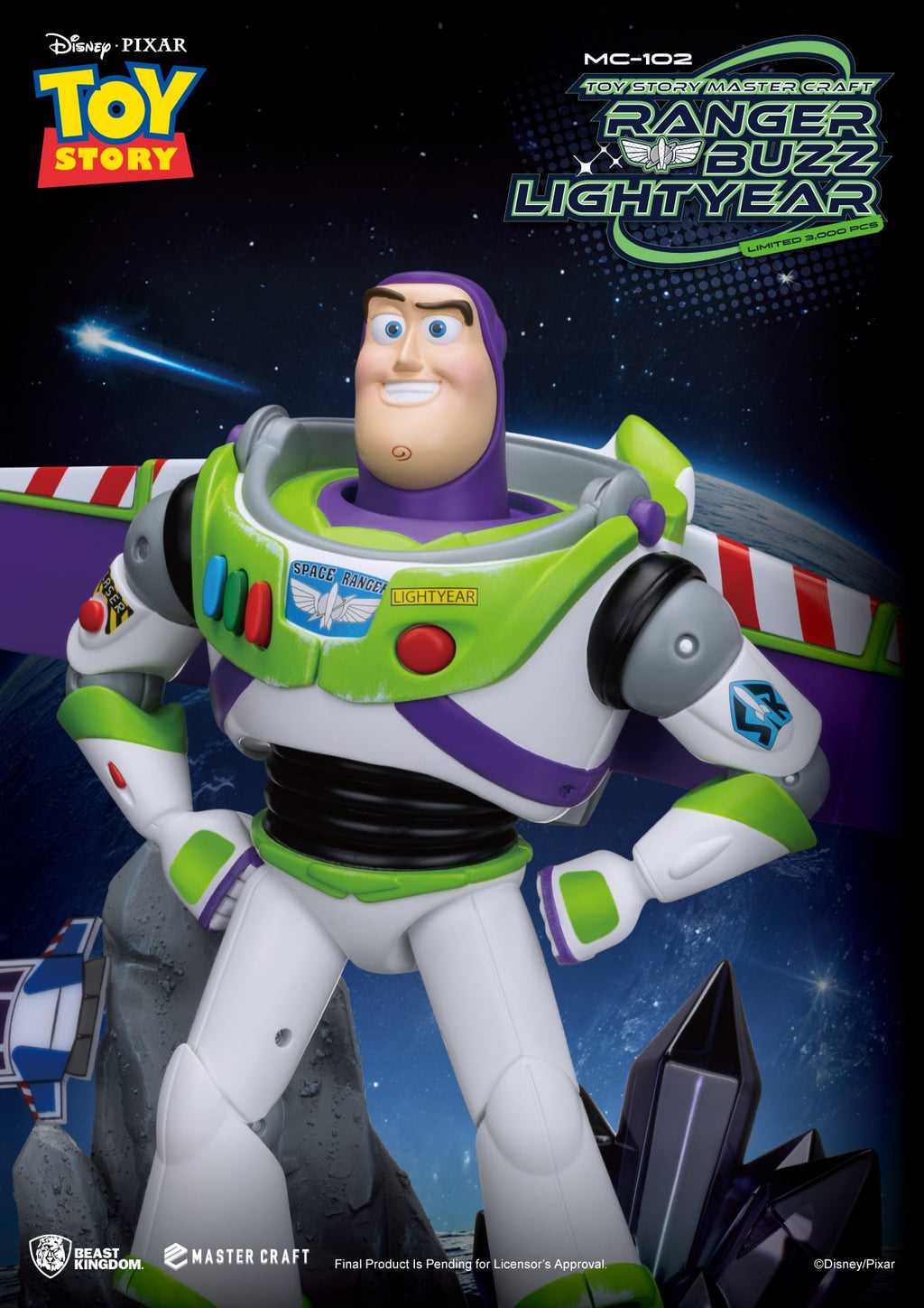 Statuette Buzz Lightyear sur base extraterrestre – Toy Story