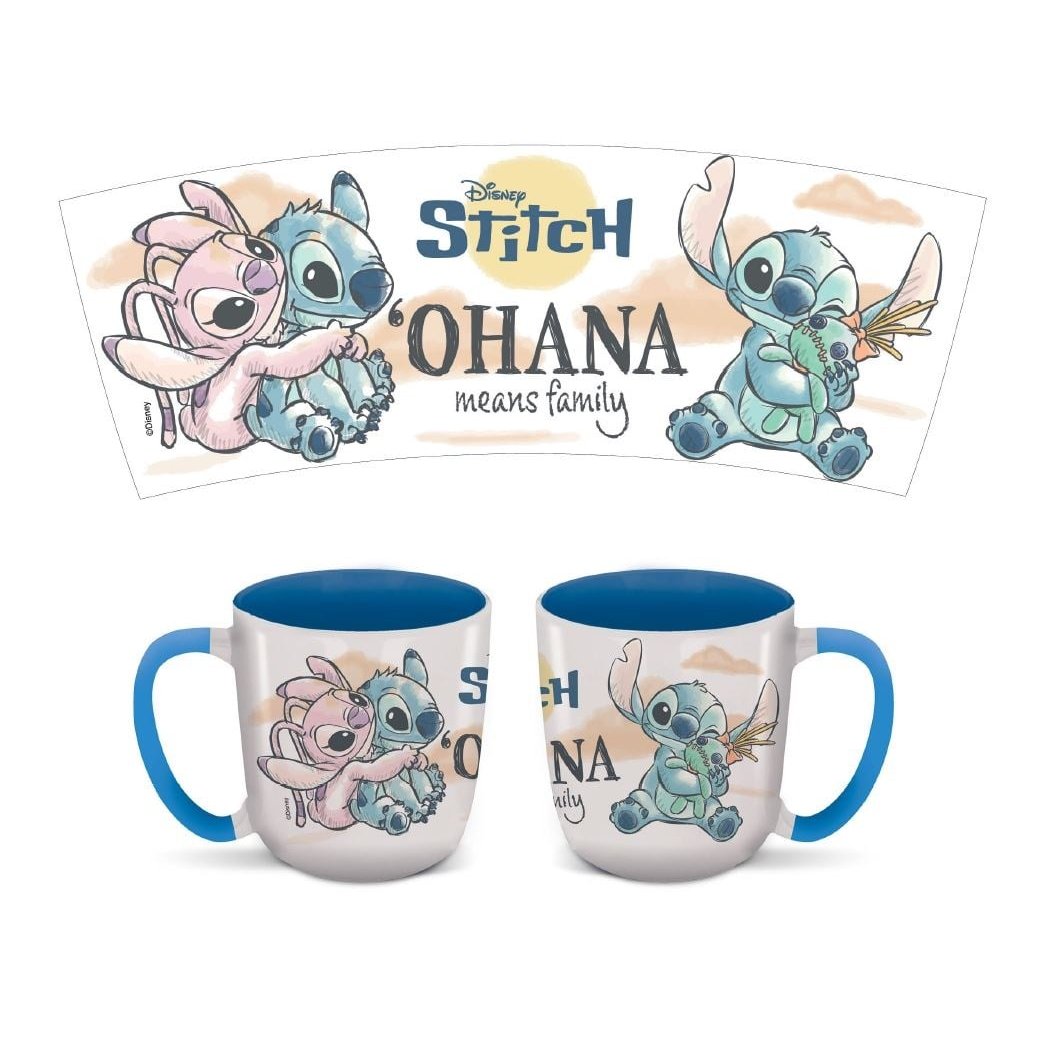 Mug Disney Stitch & Angel Ohana 384 ml à intérieur coloré – Stor