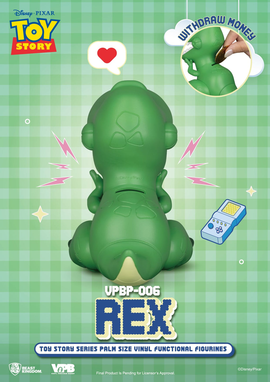 Rex Toy Story en tirelire décorative – Beast Kingdom