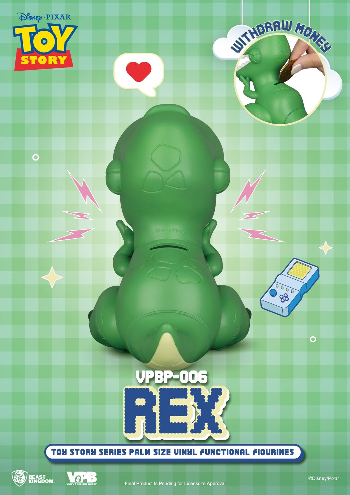 Rex Toy Story en tirelire décorative – Beast Kingdom