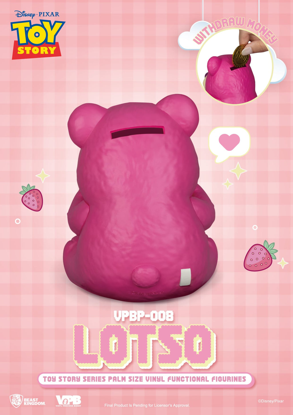 Tirelire Lotso Toy Story Beast Kingdom – vue complémentaire 3