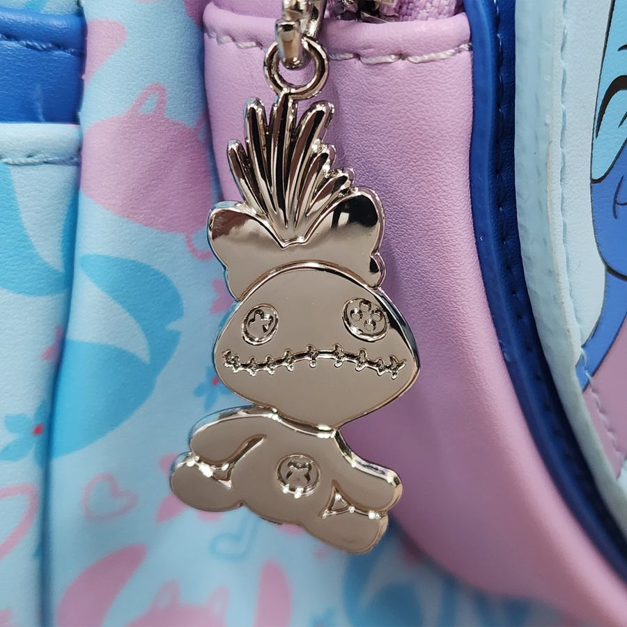Mini sac à dos Loungefly Disney Stitch et Angel Puzzle cœur