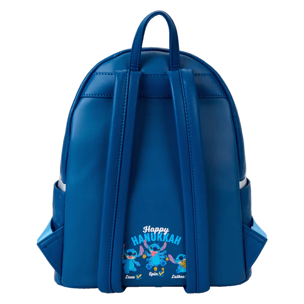 Mini sac à dos Loungefly Stitch Hanoucca avec menorah lumineuse – Disney