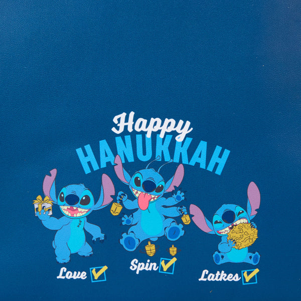 Mini sac à dos Loungefly Stitch Hanoucca avec menorah lumineuse – Disney
