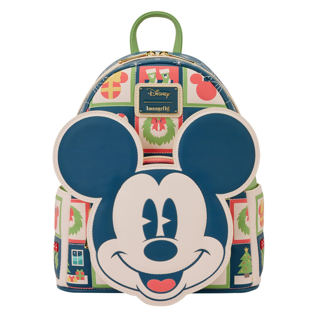 Mini sac à dos Loungefly Mickey et Minnie Holiday