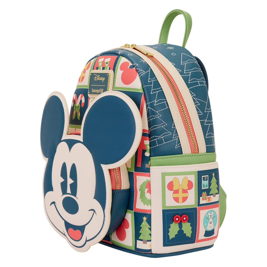 Mini sac à dos Loungefly Mickey et Minnie Holiday