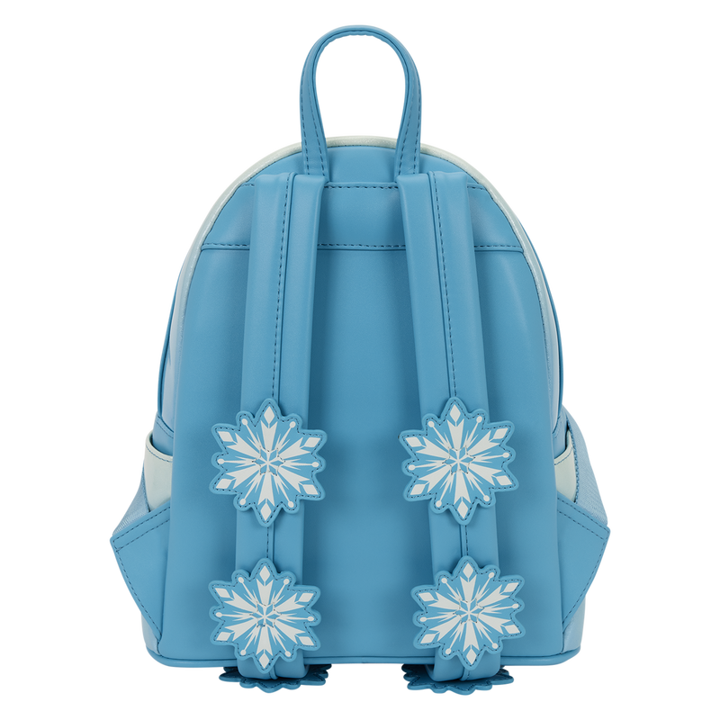 Mini sac à dos Loungefly Elsa Cosplay à sequins – La Reine des Neiges