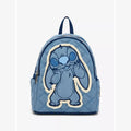 Mini sac à dos Loungefly Stitch Denim Patchwork exclusif