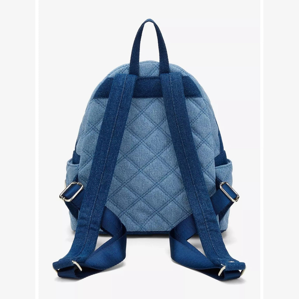 Mini sac à dos Loungefly Stitch Denim Patchwork exclusif