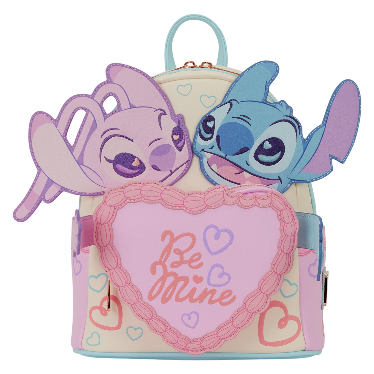 Mini sac à dos Loungefly Stitch et Angel Be Mine
