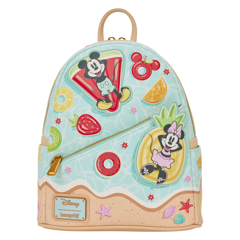 Mini sac à dos Loungefly Mickey et Minnie Beach Fun