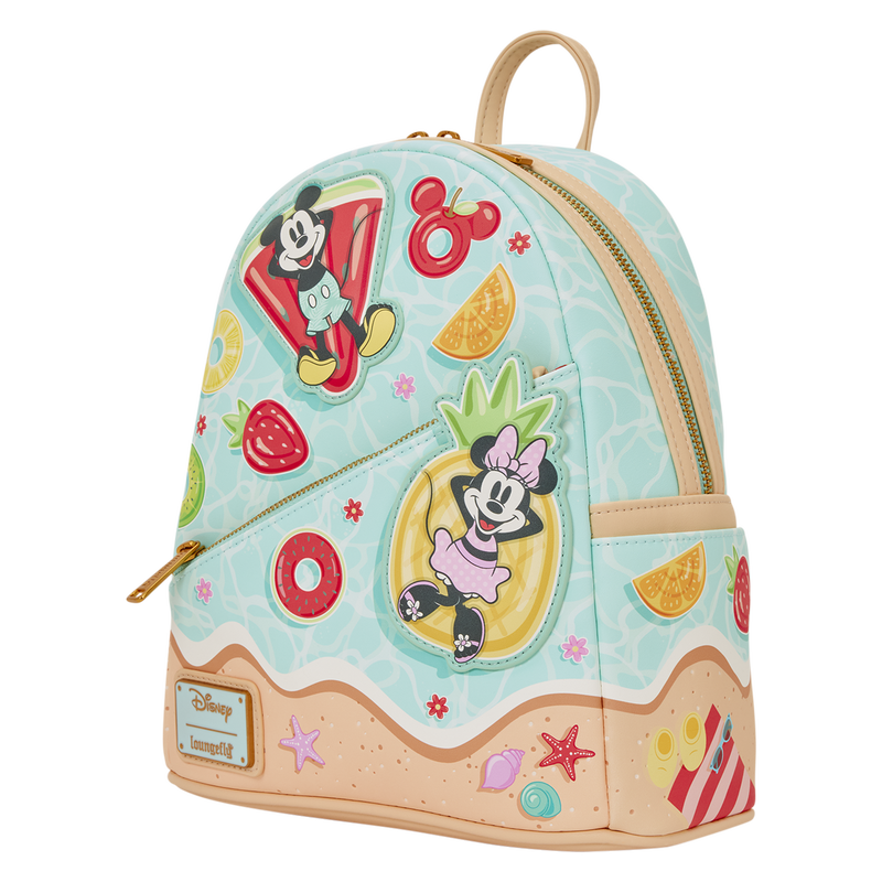 Mini sac à dos Loungefly Mickey et Minnie Beach Fun