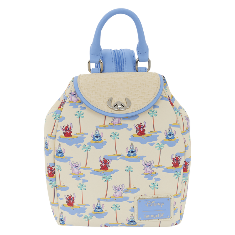 Mini sac à dos Loungefly Stitch, Angel et Leroy – Lilo & Stitch