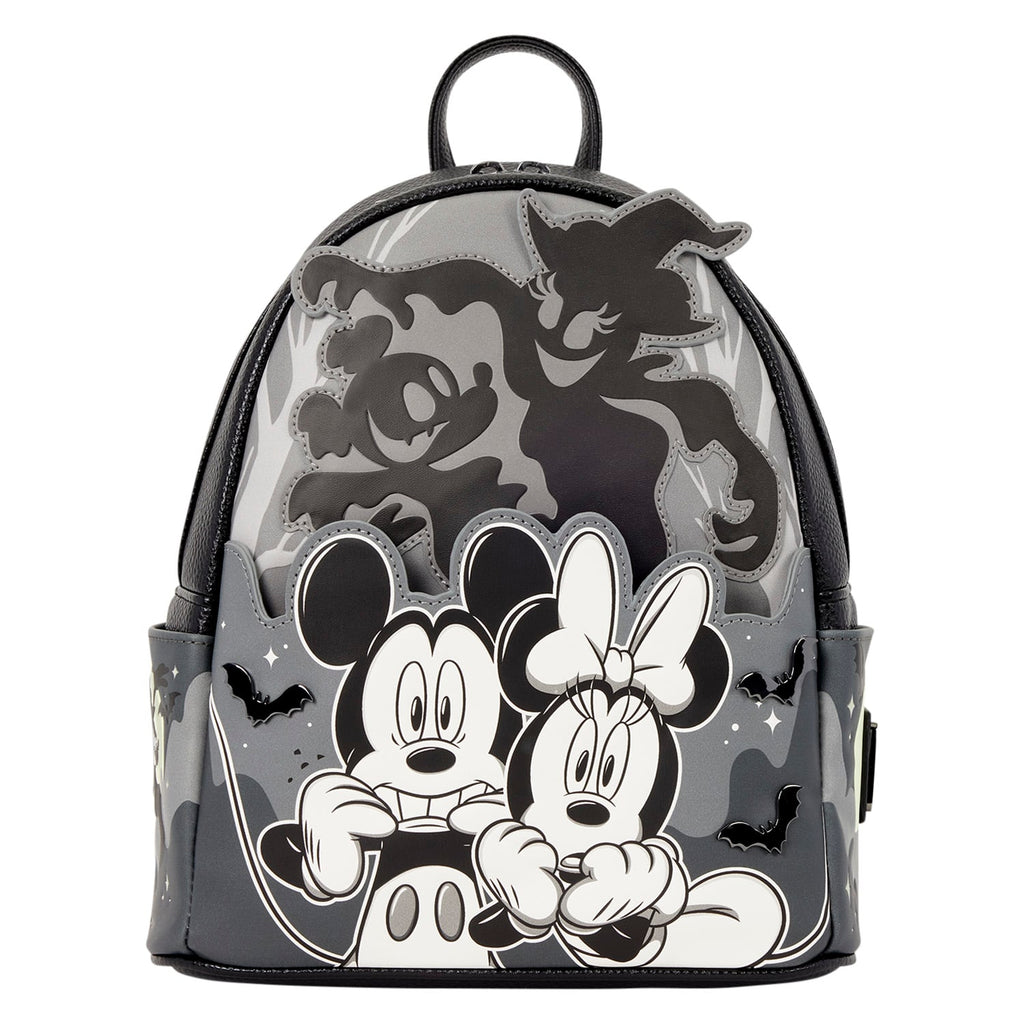 Mini sac à dos Loungefly Mickey et Minnie Fantômes lumineux