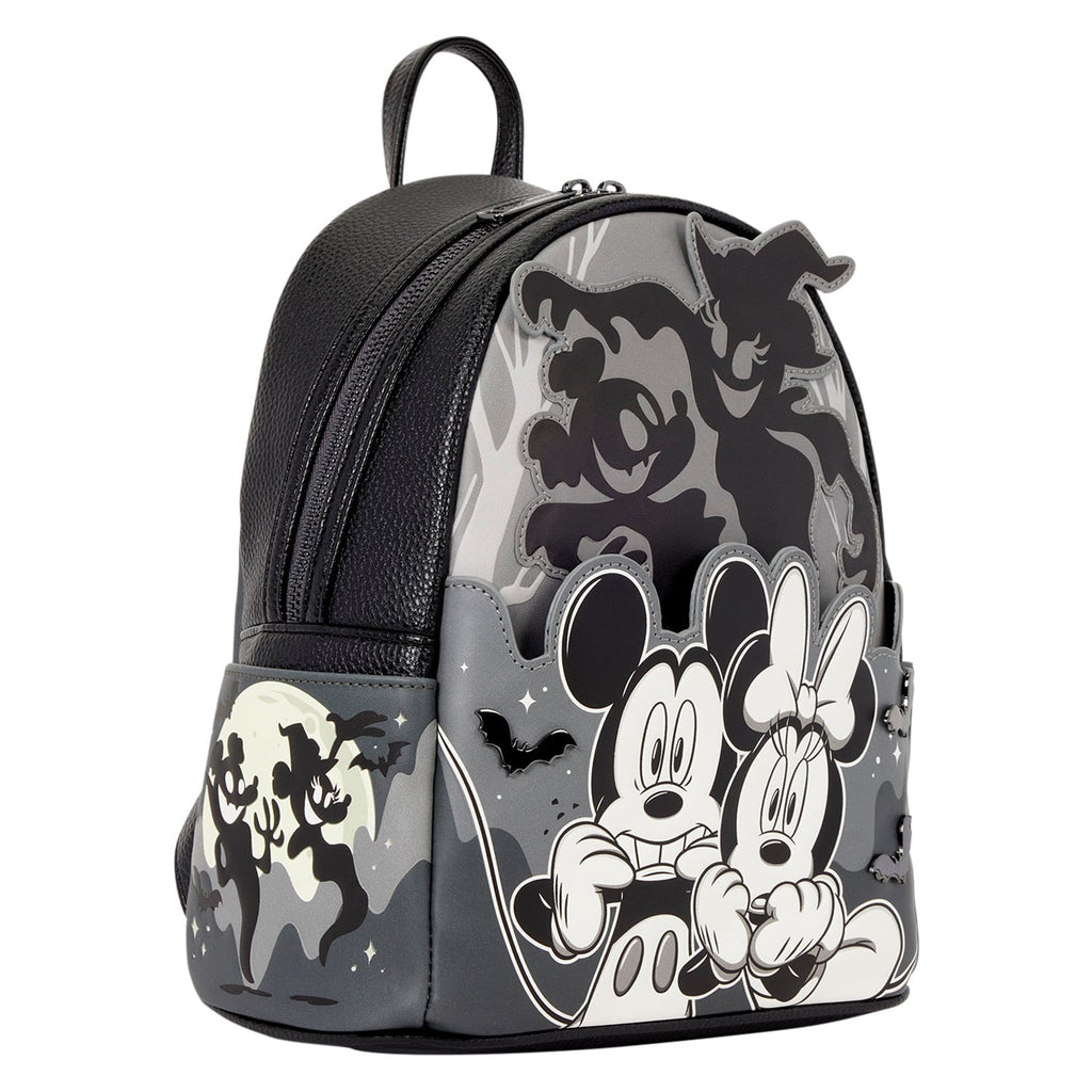 Mini sac à dos Loungefly Mickey et Minnie Fantômes lumineux