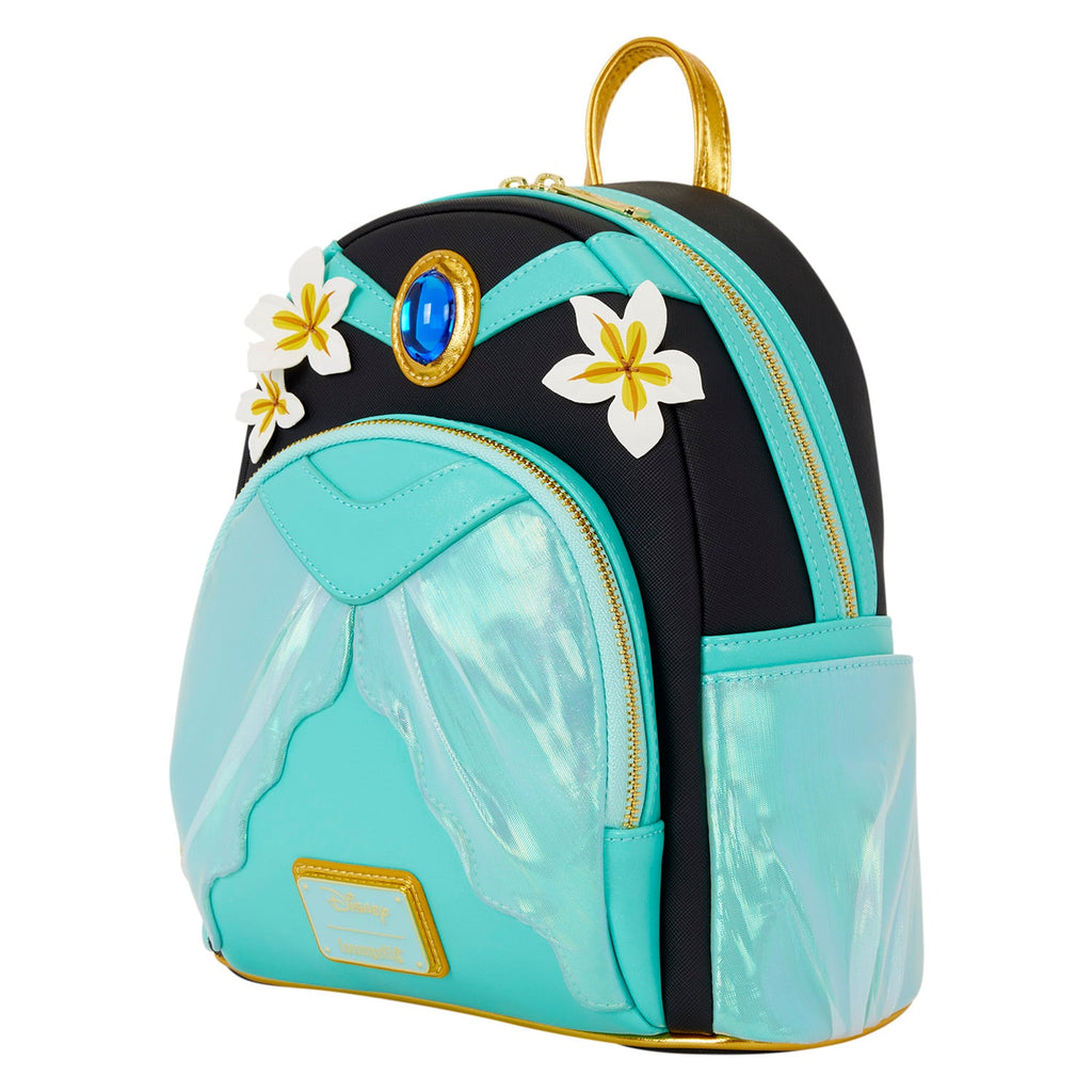 Mini sac à dos Loungefly Jasmine Glitter Cosplay – Aladdin