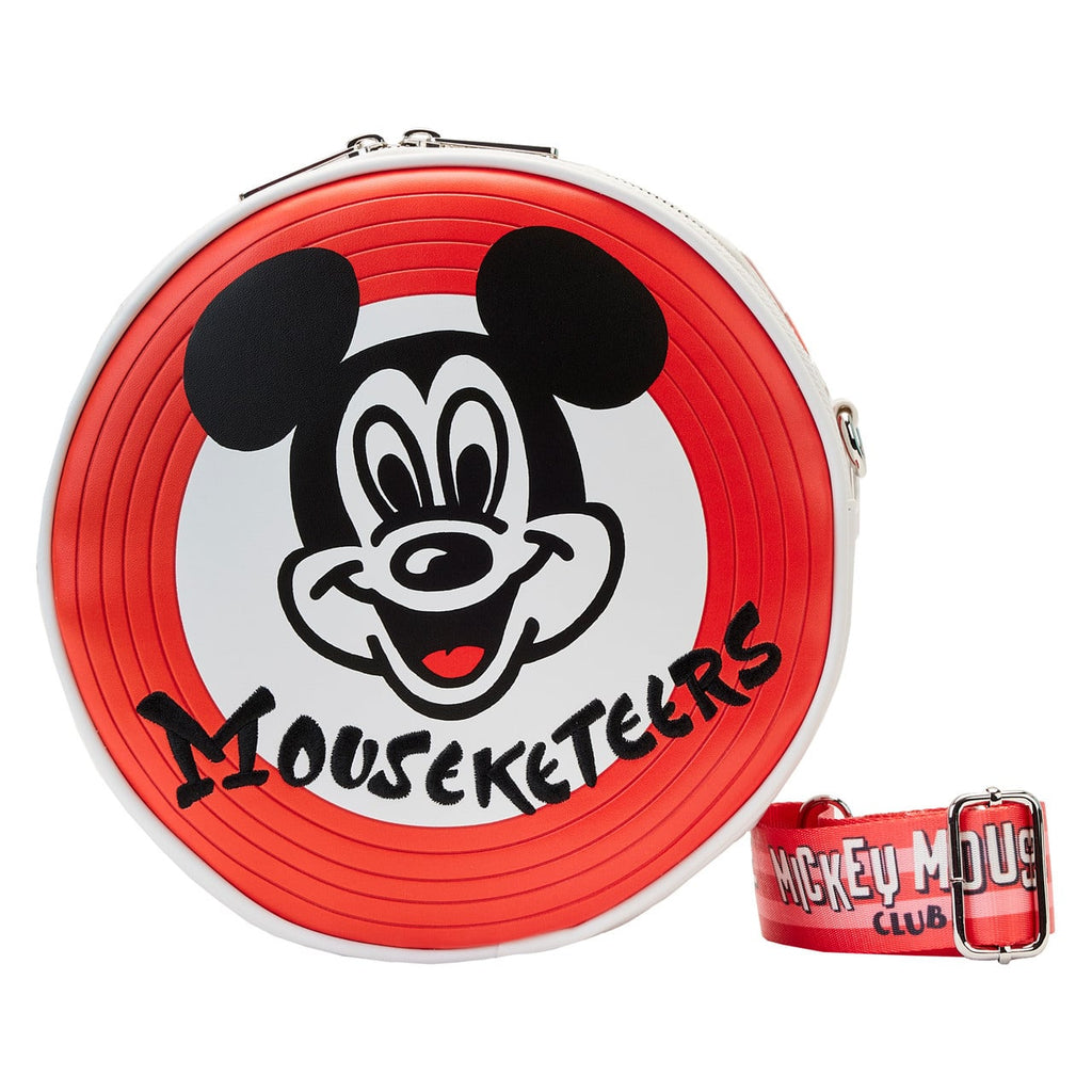Sac bandoulière Loungefly Mickey Mouseketeers avec porte-oreilles