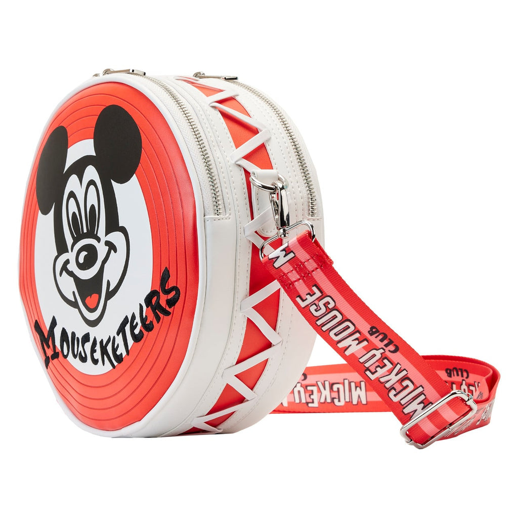 Sac bandoulière Loungefly Mickey Mouseketeers avec porte-oreilles