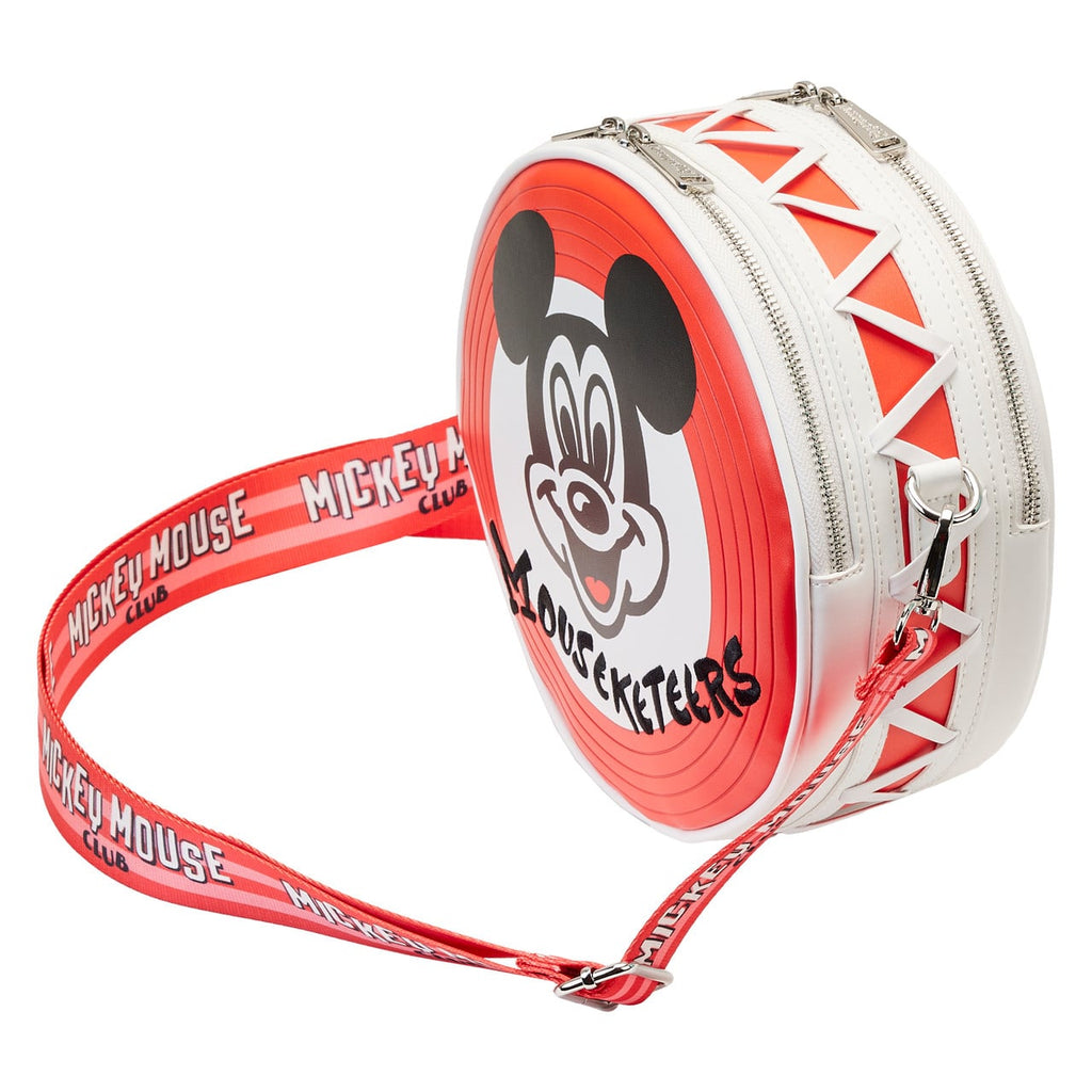 Sac bandoulière Loungefly Mickey Mouseketeers avec porte-oreilles
