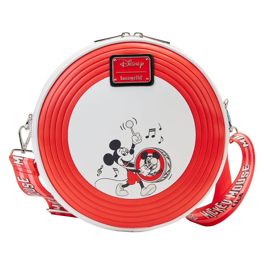 Sac bandoulière Loungefly Mickey Mouseketeers avec porte-oreilles