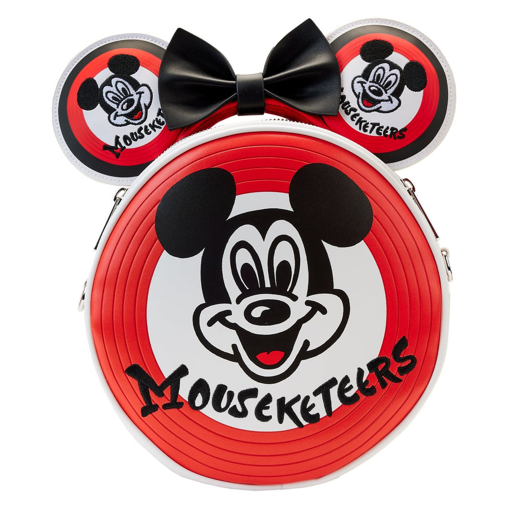 Sac bandoulière Loungefly Mickey Mouseketeers avec porte-oreilles